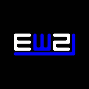 EWZ letter logo creative design with vector graphic, EWZ simple and modern logo.