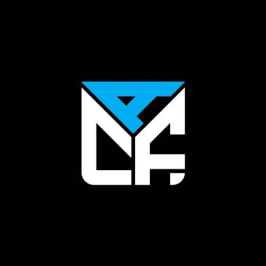 ACF letter logo creative design with vector graphic, ACF simple and modern logo.