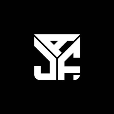 AJF letter logo creative design with vector graphic, AJF simple and modern logo.