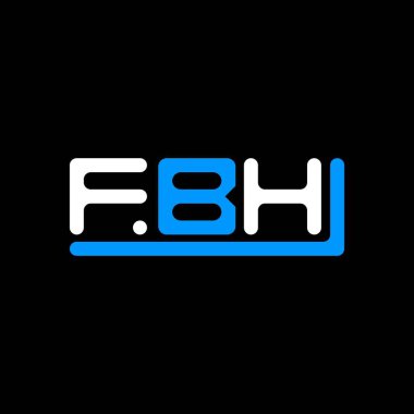 FBH letter logo creative design with vector graphic, FBH simple and modern logo.