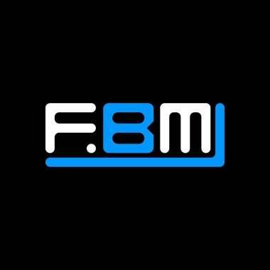 FBM letter logo creative design with vector graphic, FBM simple and modern logo.