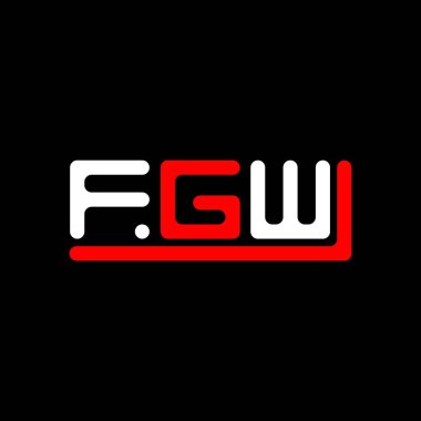 FGW letter logo creative design with vector graphic, FGW simple and modern logo.