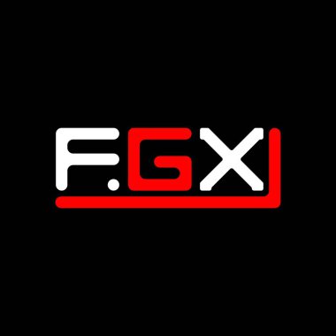 FGX letter logo creative design with vector graphic, FGX simple and modern logo.