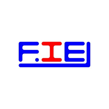 FIE letter logo creative design with vector graphic, FIE simple and modern logo.