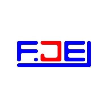 FJE letter logo creative design with vector graphic, FJE simple and modern logo.