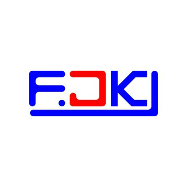 FJK letter logo creative design with vector graphic, FJK simple and modern logo.