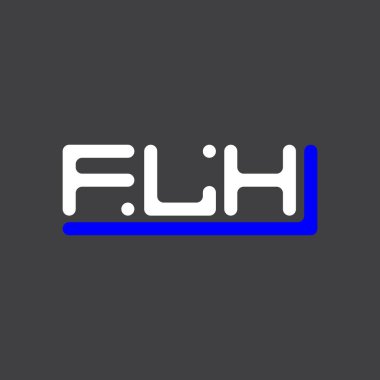 FLH letter logo creative design with vector graphic, FLH simple and modern logo.