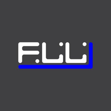 FLL letter logo creative design with vector graphic, FLL simple and modern logo.