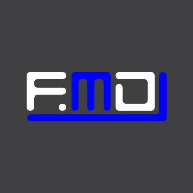 FMD letter logo creative design with vector graphic, FMD simple and modern logo.