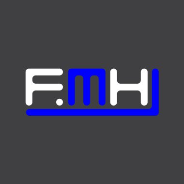 FMH letter logo creative design with vector graphic, FMH simple and modern logo.