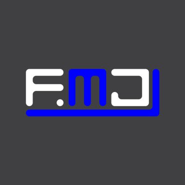 FMJ letter logo creative design with vector graphic, FMJ simple and modern logo.