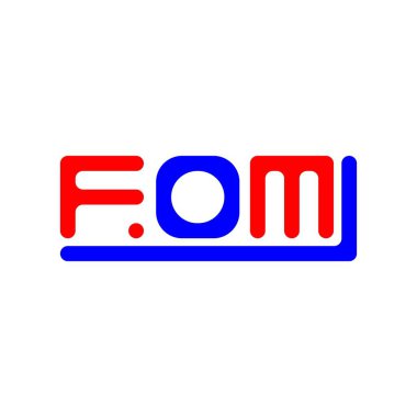 FOM letter logo creative design with vector graphic, FOM simple and modern logo.