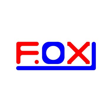 FOX letter logo creative design with vector graphic, FOX simple and modern logo.