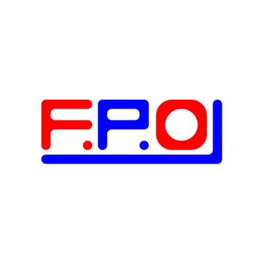 FPO letter logo creative design with vector graphic, FPO simple and modern logo.