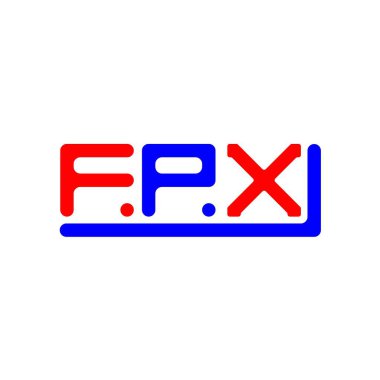 FPX letter logo creative design with vector graphic, FPX simple and modern logo.