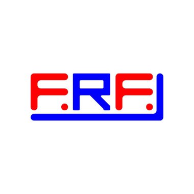FRF letter logo creative design with vector graphic, FRF simple and modern logo.