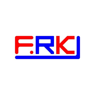 FRK letter logo creative design with vector graphic, FRK simple and modern logo.