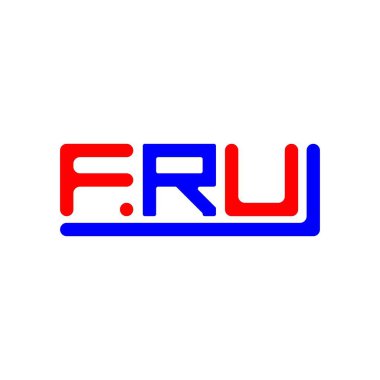 FRU letter logo creative design with vector graphic, FRU simple and modern logo.