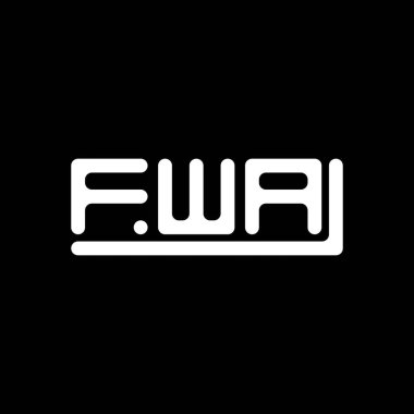 FWA letter logo creative design with vector graphic, FWA simple and modern logo.