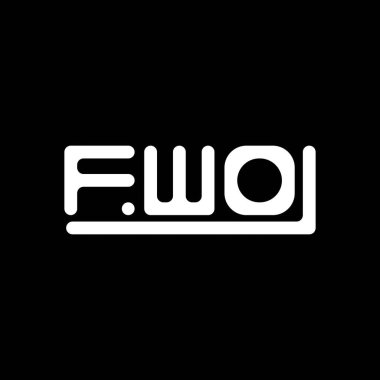 FWO letter logo creative design with vector graphic, FWO simple and modern logo.