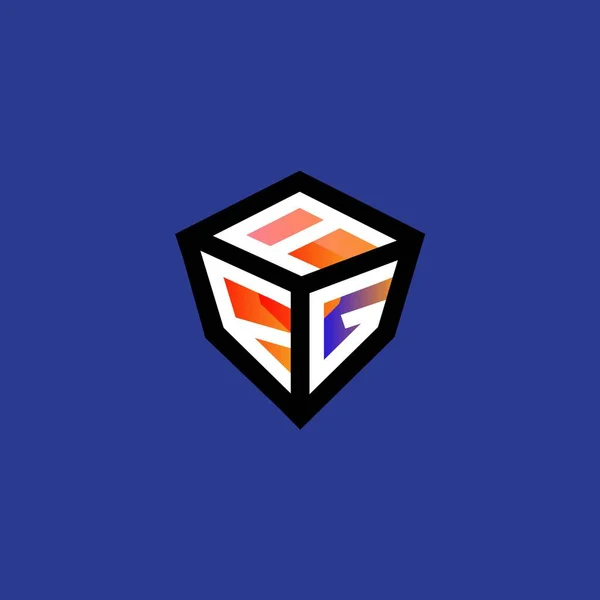 Afg Letter Logo Creative Design Vector Graphic Afg Simple Modern — Stok Vektör