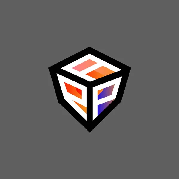 ベクトルグラフィック アプリのシンプルかつモダンなロゴとAppの手紙のロゴの創造的なデザイン — ストックベクタ