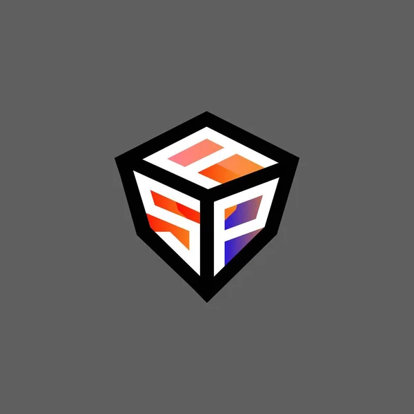 Логотип Asp Векторной Графикой Простой Современный Логотип Asp — стоковый вектор
