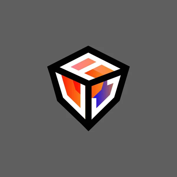 Креативный Дизайн Логотипа Auj Векторной Графикой Простой Современный Логотип Auj — стоковый вектор