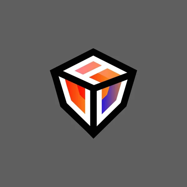 Auu Буква Логотип Творческий Дизайн Векторной Графикой Auu Простой Современный — стоковый вектор