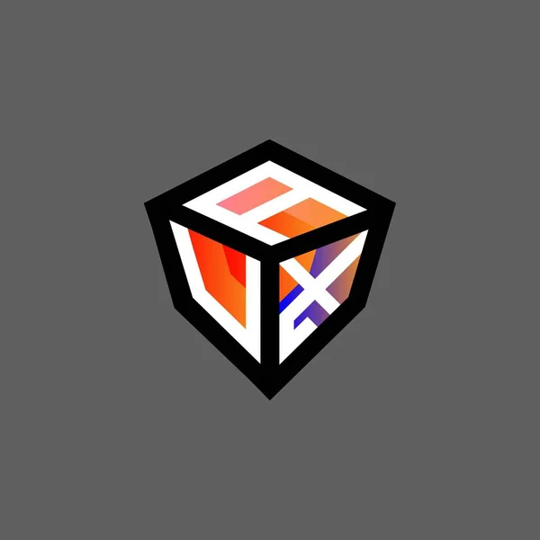 Креативный Дизайн Логотипа Aux Векторной Графикой Простой Современный Логотип Aux — стоковый вектор