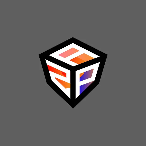 Azp Letter Logo Creative Design Vector Graphic Azp Simple Modern — Stok Vektör