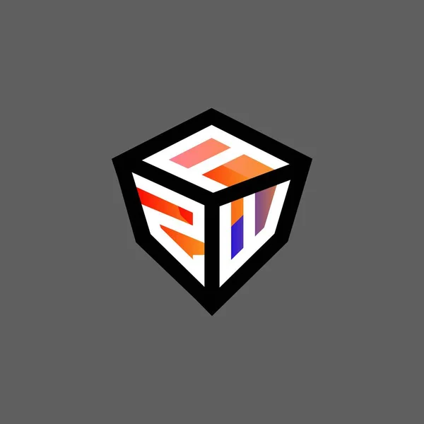 Логотип Azw Креативный Дизайн Векторной Графикой Простой Современный Логотип Azw — стоковый вектор