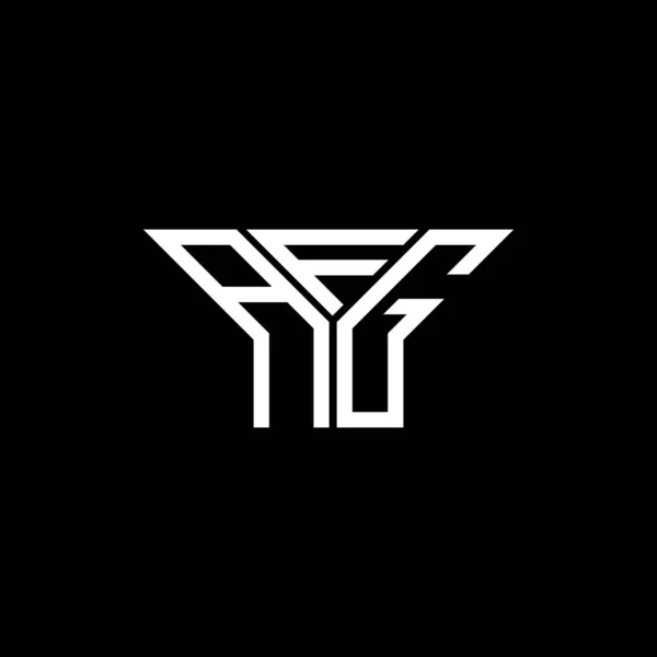 Afg Letter Logo Creative Design Vector Graphic Afg Simple Modern — Vettoriale Stock