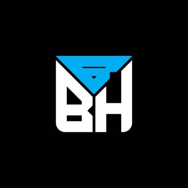 BBH harf logosu tasarımı vektör grafik, BBH basit ve modern logo.