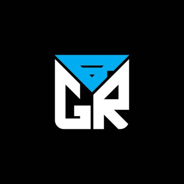 BGR letter logo creative design with vector graphic, BGR simple and modern logo.