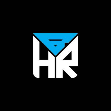 BHR letter logo creative design with vector graphic, BHR simple and modern logo.