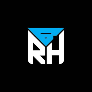 BRH letter logo creative design with vector graphic, BRH simple and modern logo.