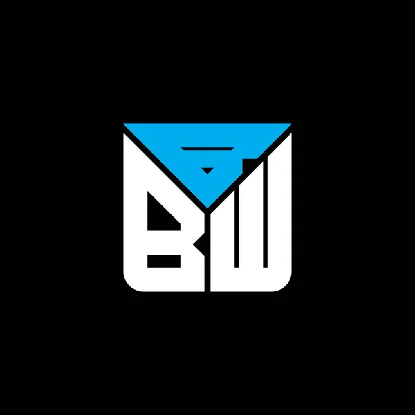 Bbw Písmeno Logo Kreativní Design Vektorovou Grafikou Bbw Jednoduché Moderní — Stockový vektor