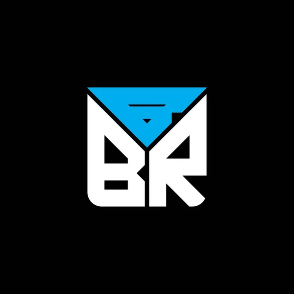 Bbr Carta Logotipo Design Criativo Com Vetor Gráfico Logotipo Simples — Vetor de Stock
