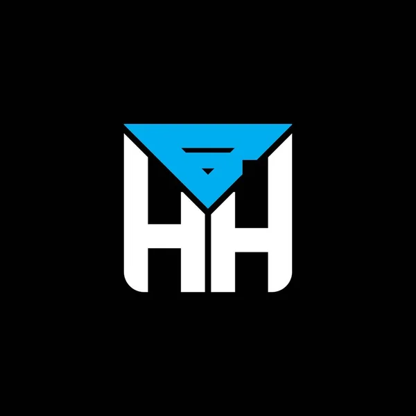 Bhh Harf Logosu Yaratıcı Tasarım Vektör Grafik Bhh Basit Modern — Stok Vektör