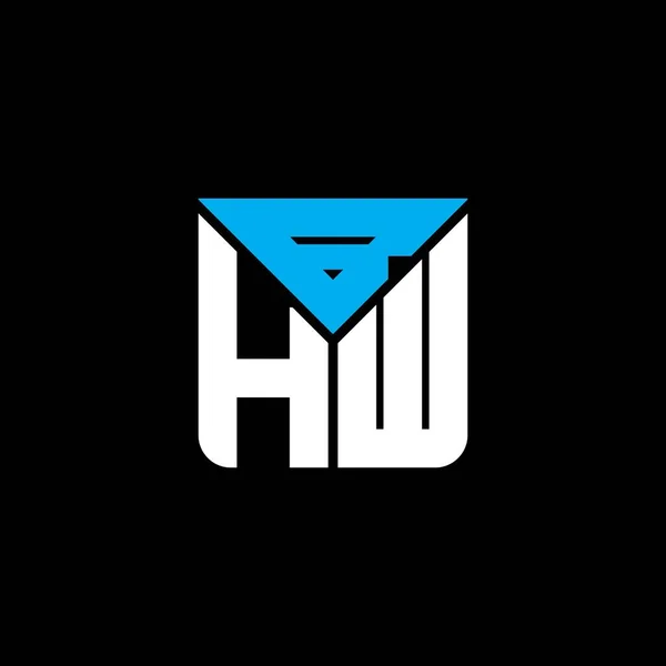 Logo Listu Bhw Kreatywny Design Grafiką Wektorową Proste Nowoczesne Logo — Wektor stockowy