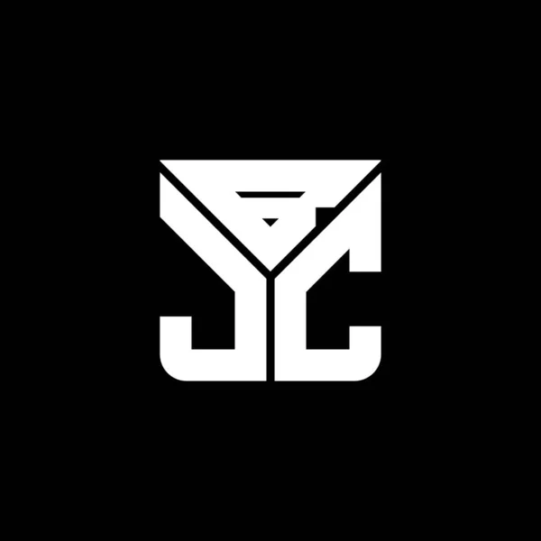 Bjc Carta Logotipo Design Criativo Com Vetor Gráfico Logotipo Simples — Vetor de Stock