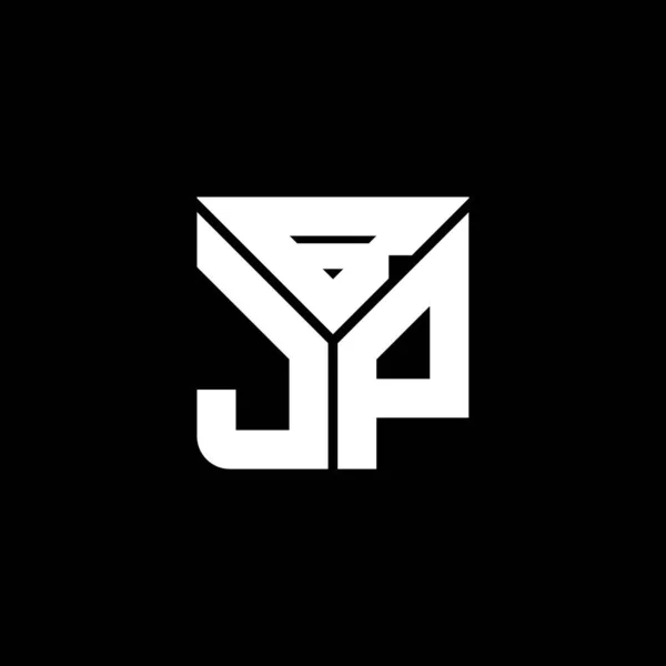 Bjp Carta Logotipo Design Criativo Com Gráfico Vetorial Logotipo Simples — Vetor de Stock