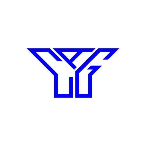 Cag Letter Logo Kreatives Design Mit Vektorgrafik Cag Einfaches Und — Stockvektor