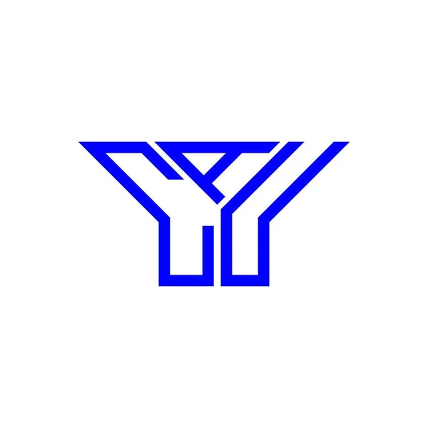 Logo Lettera Cau Design Creativo Con Grafica Vettoriale Logo Cau — Vettoriale Stock