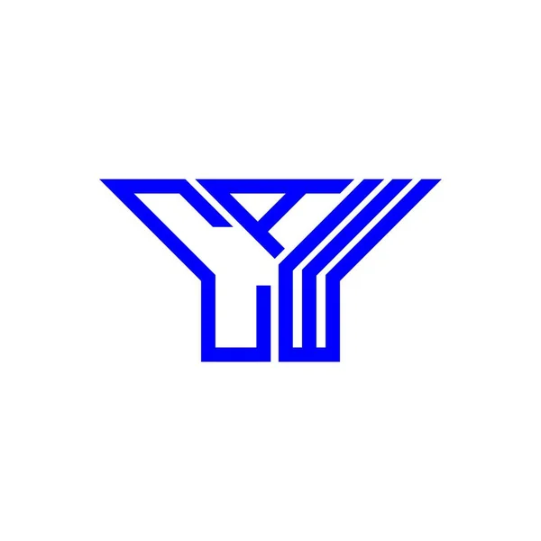 Diseño Creativo Del Logotipo Letra Caw Con Gráfico Vectorial Logotipo — Archivo Imágenes Vectoriales