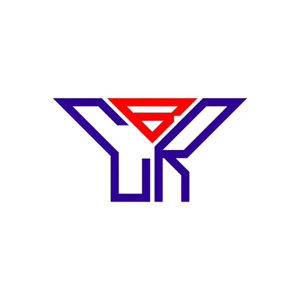 Логотип Літери Cbr Креативний Дизайн Векторною Графікою Простий Сучасний Логотип — стоковий вектор