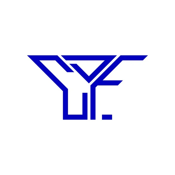Logo Literei Cdf Design Creativ Grafică Vectorială Logo Simplu Modern — Vector de stoc