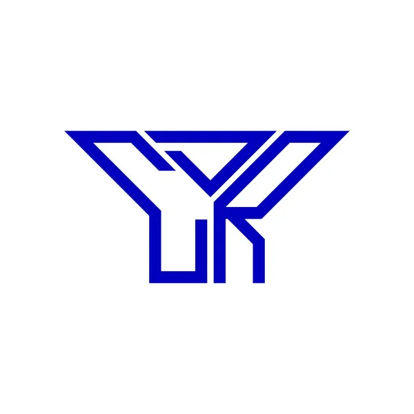 Дизайн Логотипа Cdr Letter Векторной Графикой Простым Современным Логотипом — стоковый вектор