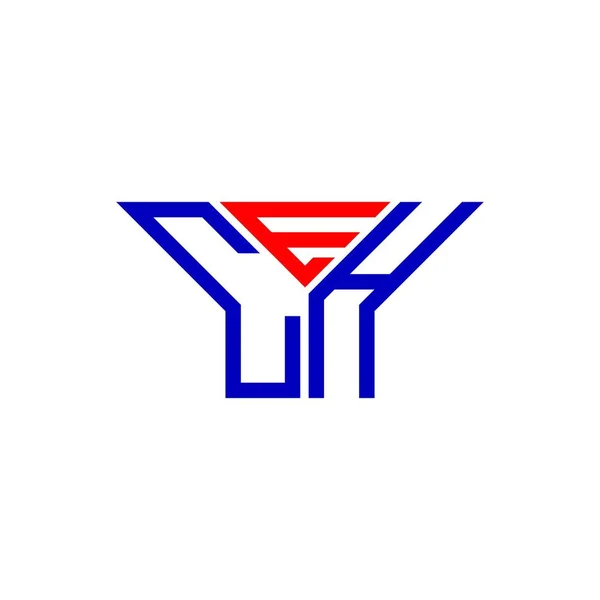 Diseño Creativo Del Logotipo Letra Ceh Con Gráfico Vectorial Logotipo — Vector de stock